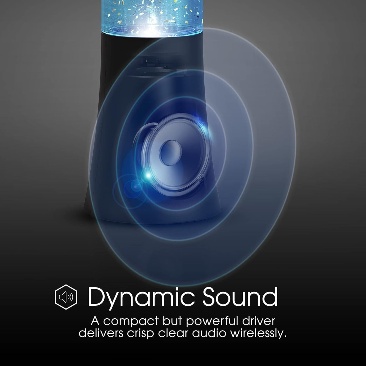 Vortex Tornado TWS Bluetooth Speaker, 7 LED Light Show, Portable Speaker, Tornado Feature, Home and Outdoor Speaker, Rechargeable Speaker