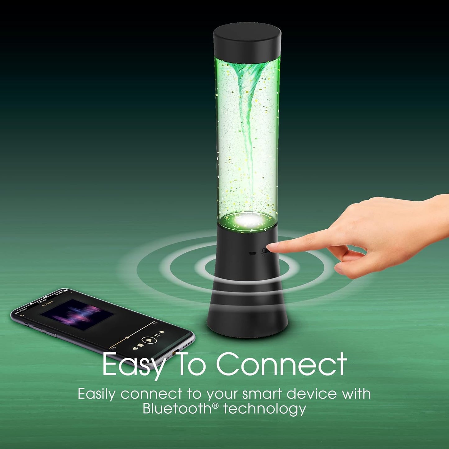 Vortex Tornado TWS Bluetooth Speaker, 7 LED Light Show, Portable Speaker, Tornado Feature, Home and Outdoor Speaker, Rechargeable Speaker