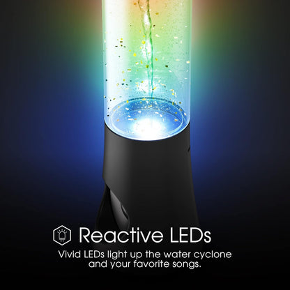 Vortex Tornado TWS Bluetooth Speaker, 7 LED Light Show, Portable Speaker, Tornado Feature, Home and Outdoor Speaker, Rechargeable Speaker