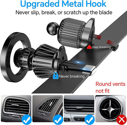 Car Magnet Case Mount, Compatible with iPhones 13, 14, 15, 16, 16 Pro, 16 Pro Max