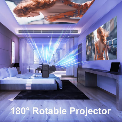 4K 1080P 390ANSI HY320 Dual Wifi6 BT5.0 1920*1080P Cinema Portable Projector 