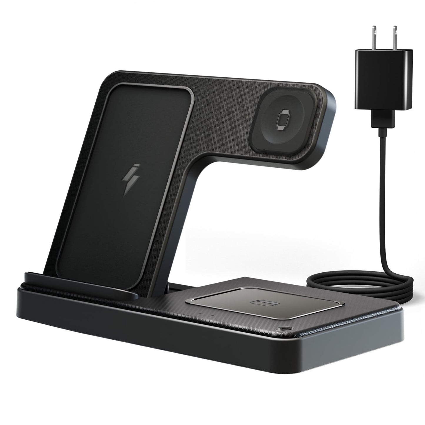 Wireless Charger, Magnetic Fast Charging Stand Compatible with iPhone 16, 15, 14, 13, 12, 11 Pro Max plus, XS, XR, X, 8, for Apple Watch 9, 8, 7, 6, 5, 4, 3, 2 SE, for Airpods 3, 2 Pro