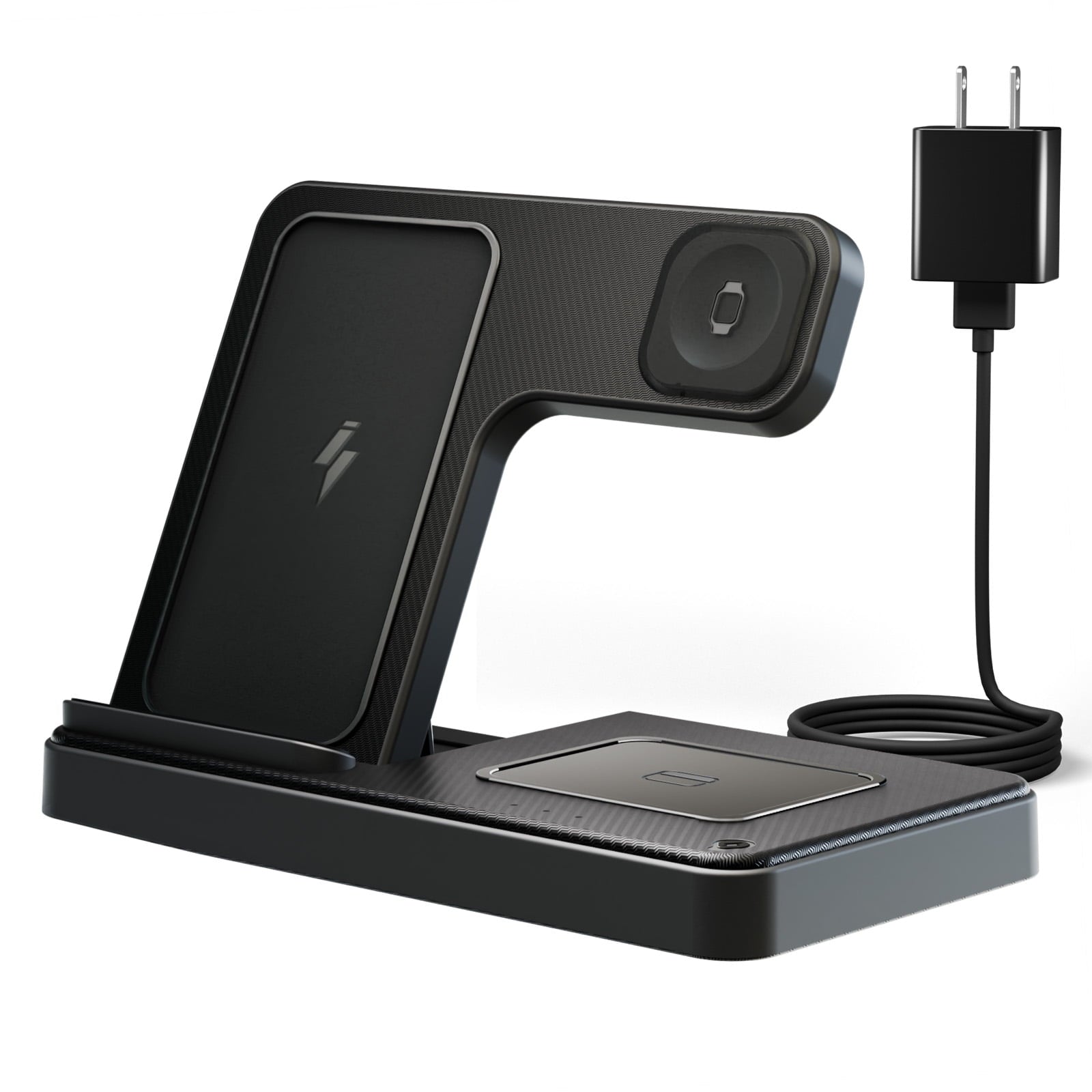 Wireless Charger, Magnetic Fast Charging Stand Compatible with iPhone 16, 15, 14, 13, 12, 11 Pro Max plus, XS, XR, X, 8, for Apple Watch 9, 8, 7, 6, 5, 4, 3, 2 SE, for Airpods 3, 2 Pro