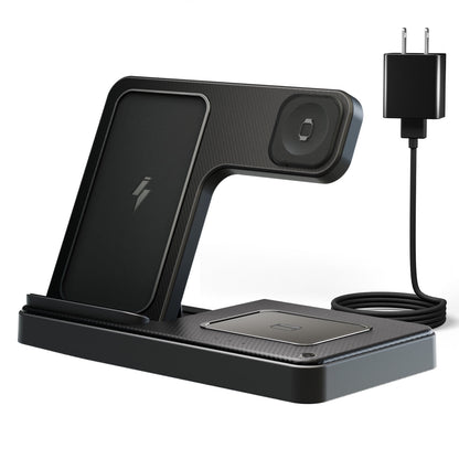 Wireless Charger, Magnetic Fast Charging Stand Compatible with iPhone 16, 15, 14, 13, 12, 11 Pro Max plus, XS, XR, X, 8, for Apple Watch 9, 8, 7, 6, 5, 4, 3, 2 SE, for Airpods 3, 2 Pro